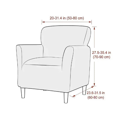 Housse de fauteuil dimension