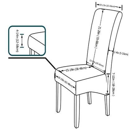 Housse de chaise dimension