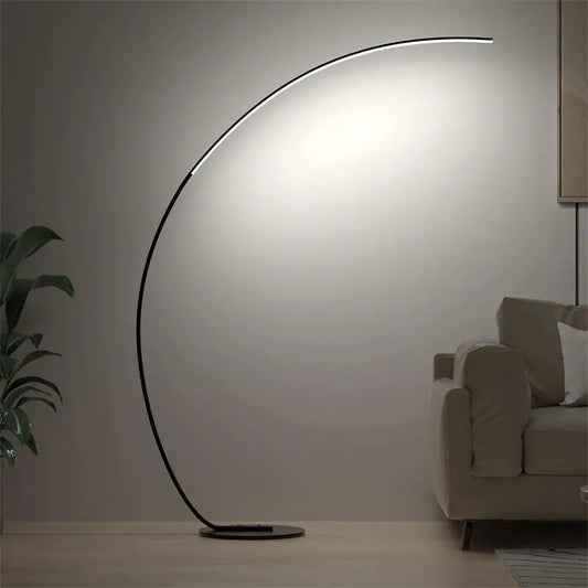 Lampadaire nordique led modulable posé au salon