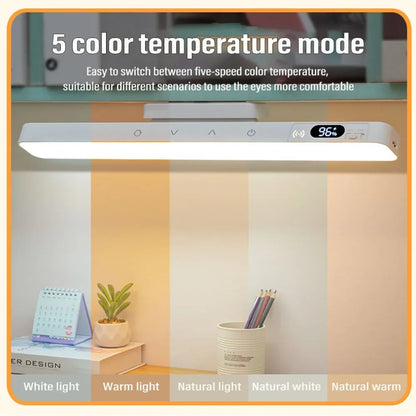 Lampe de bureau avec 3 et 5 intensités, Tactile et Rechargeable