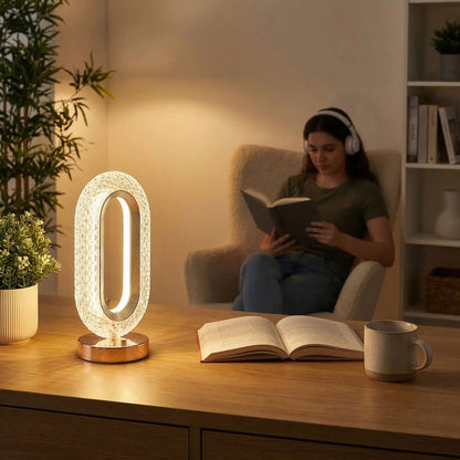 Lampe de table Cristal Rechargeable USB