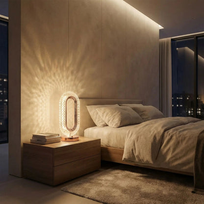 Lampe de table Cristal Rechargeable USB