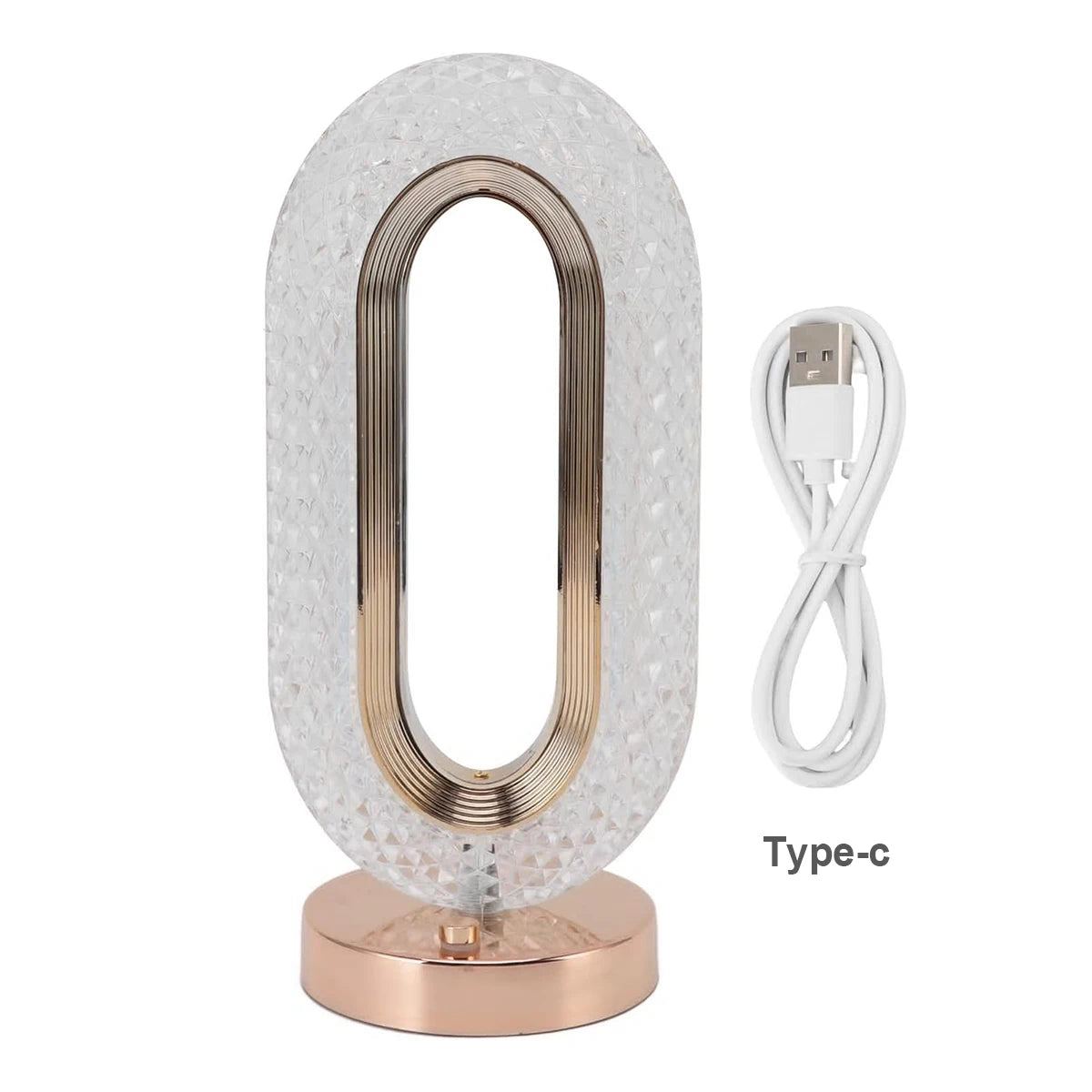 Lampe de table Cristal Rechargeable USB