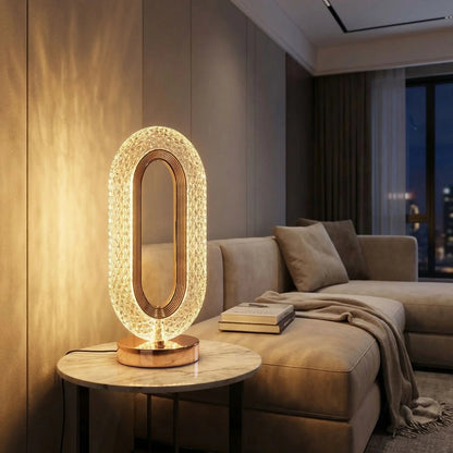 Lampe de table Cristal Rechargeable USB