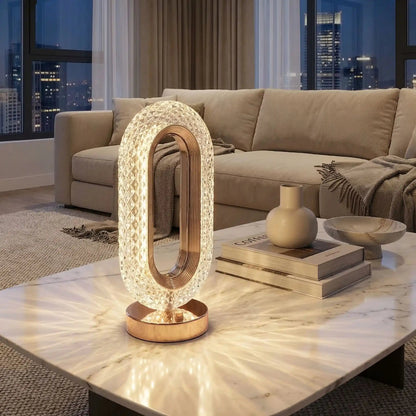 Lampe de table Cristal Rechargeable USB
