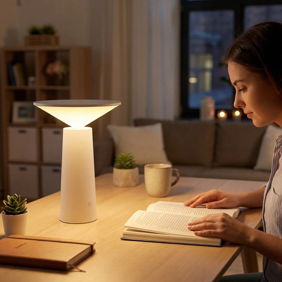 Lampe de table LED réglable USB
