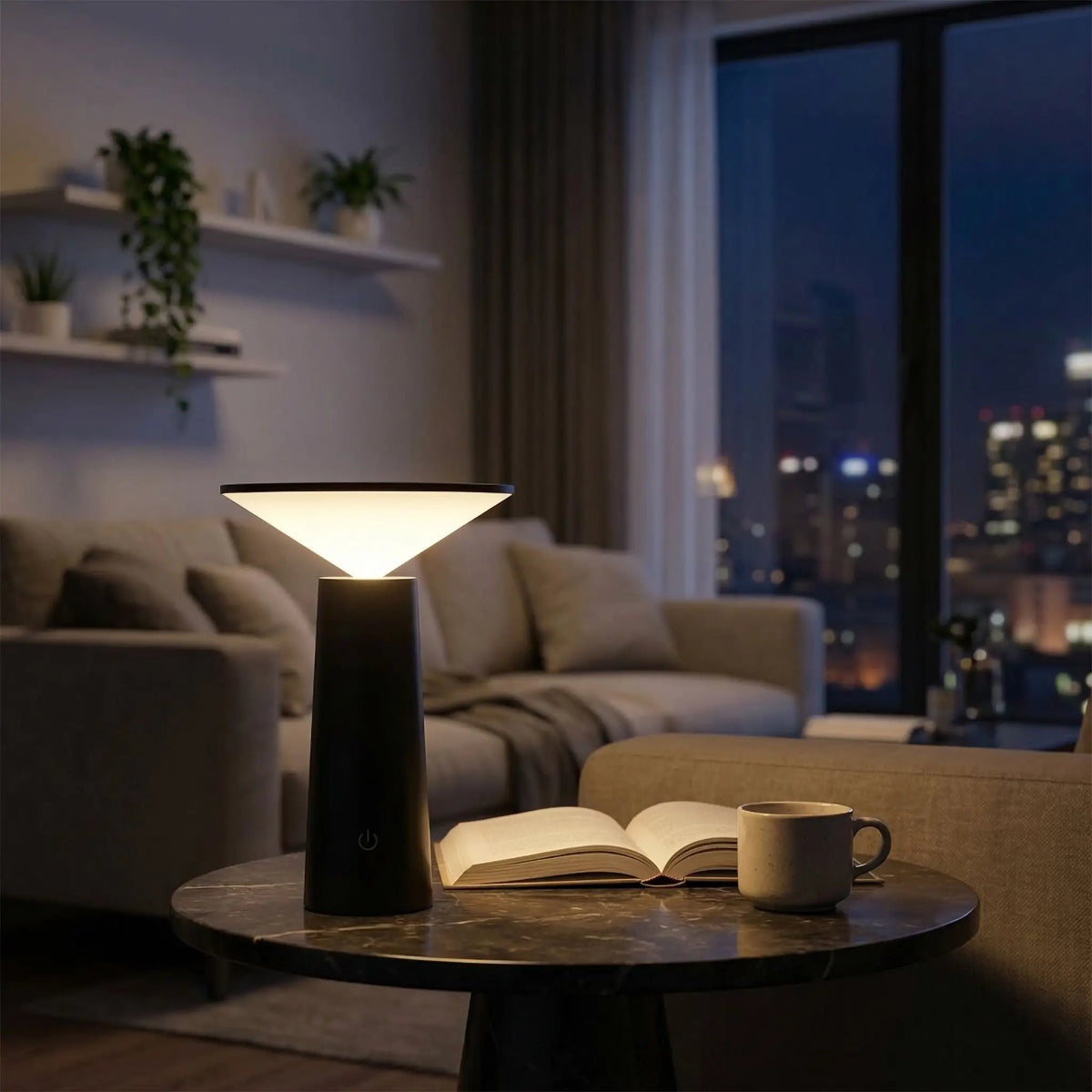 Lampe de table-LED réglable USB