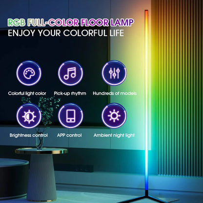 Lampe design salon Connectée RGB Musicale, multicolore
