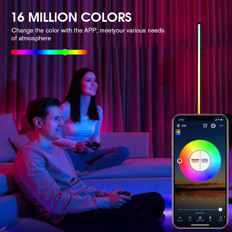 Lampe design salon Connectée RGB Musicale, multicolore