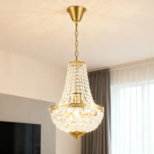 Lampe design salon | Cristal Doré