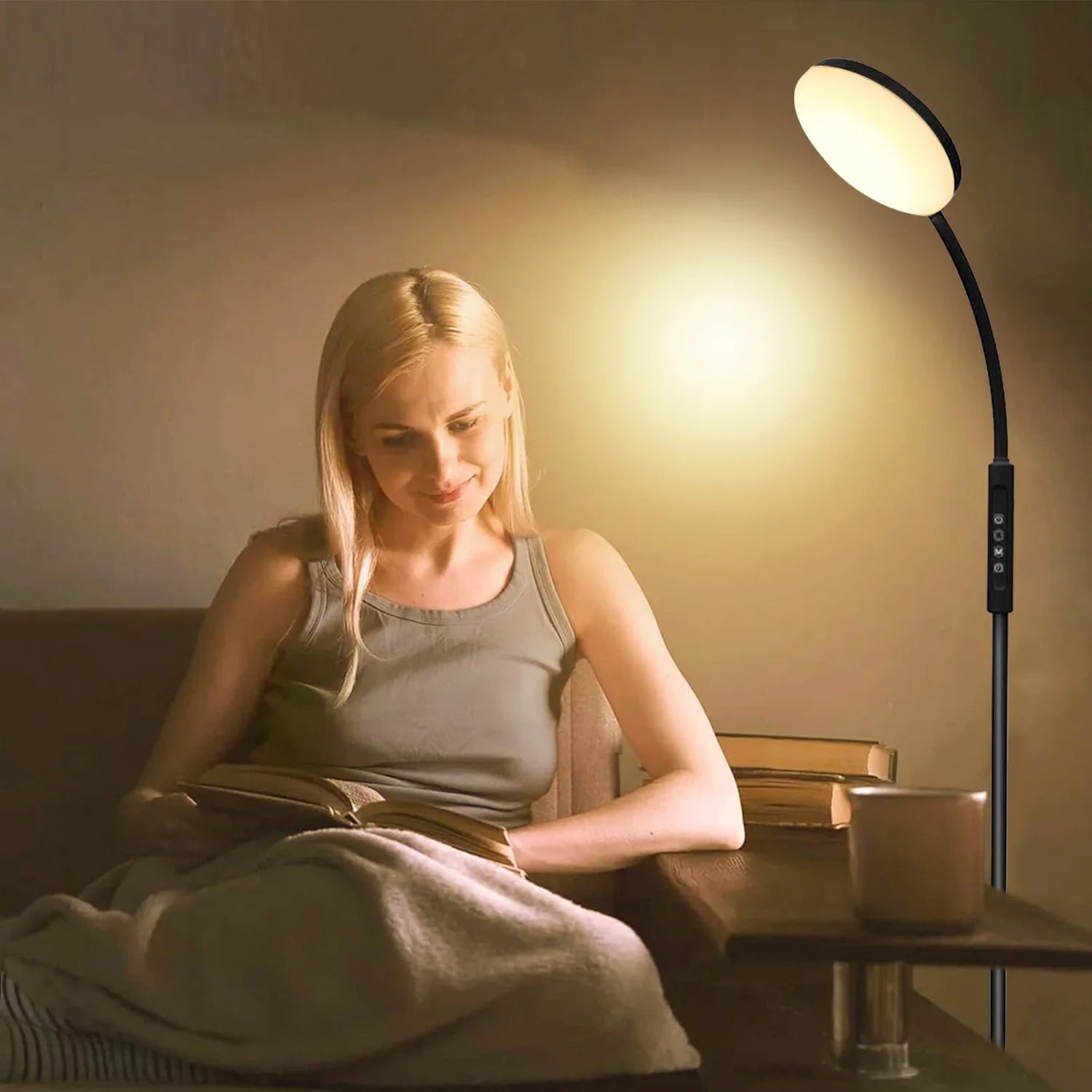 Lampe design salon LED réglable télécommandée