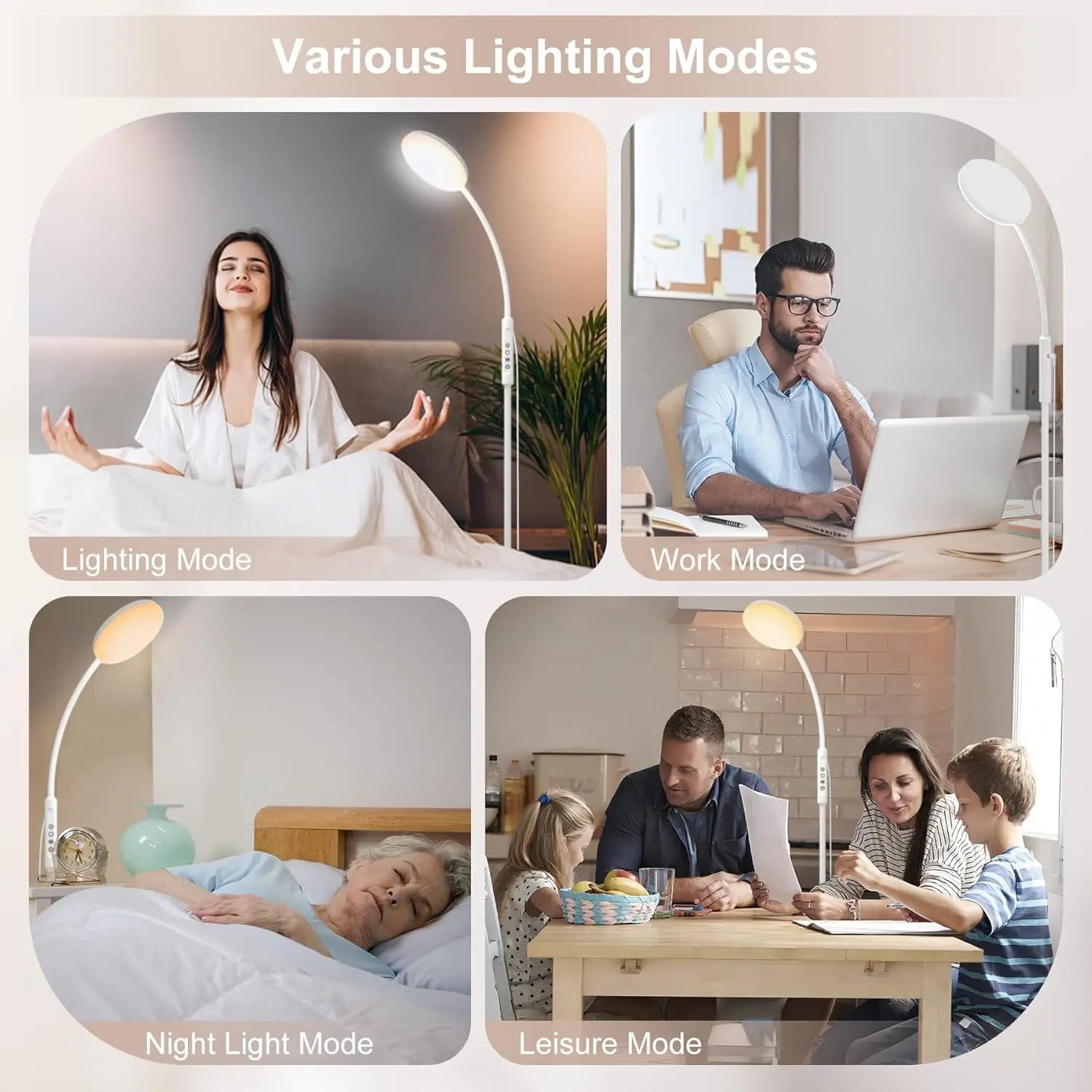 Lampe design salon LED réglable télécommandée