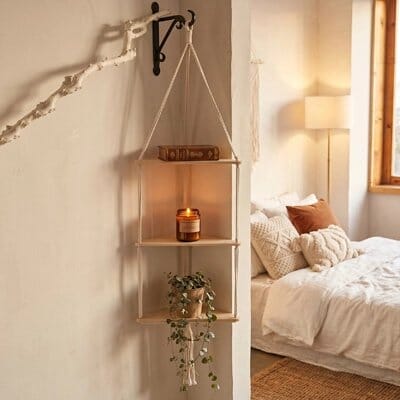 Etagere angle murale