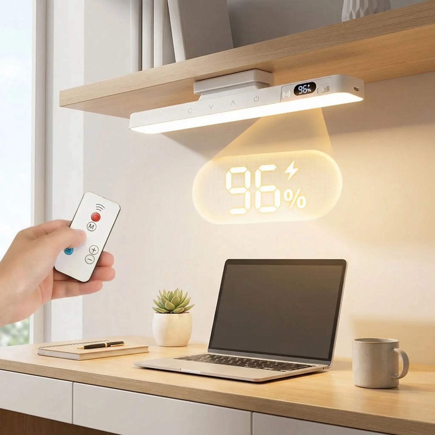 Lampe de bureau |3 et 5 intensités Tactile Rechargeable