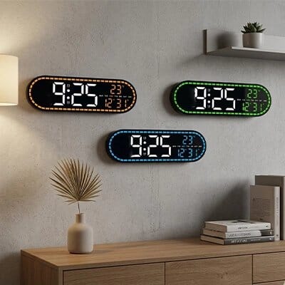 Horloge numérique murale