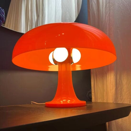 Lampe champignon orange