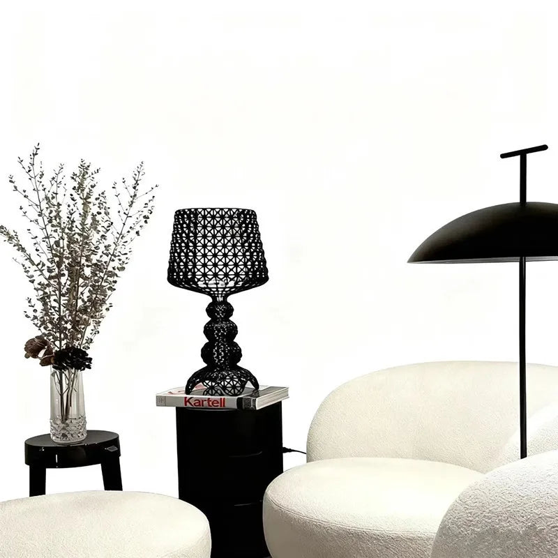 lampe de table verre de vin design italien kartell