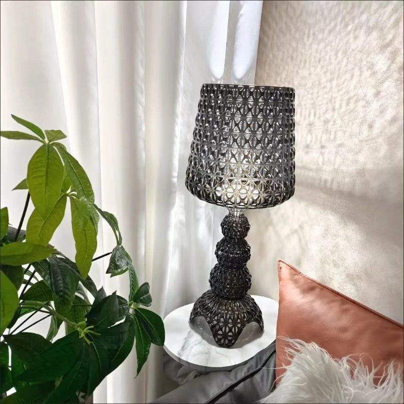 lampe de table verre de vin design italien kartell