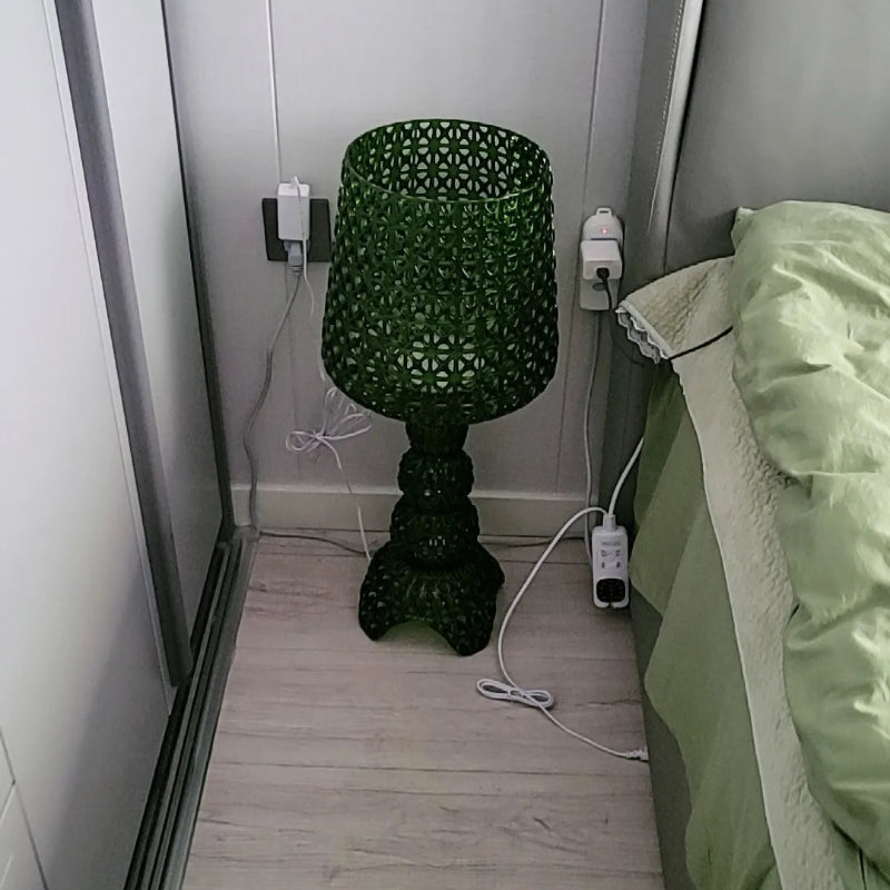 lampe de table verre de vin design italien kartell