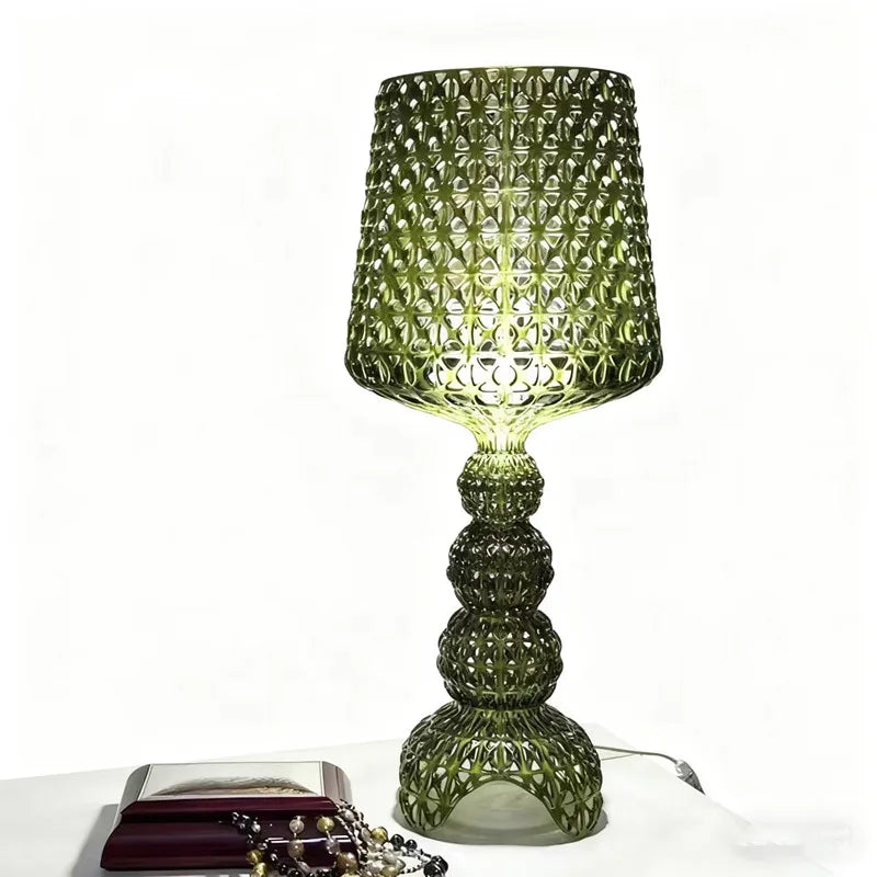 lampe de table verre de vin design italien kartell